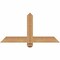 Ekena Millwork Eugene Smooth Timber Gable Bracket, Western Red Cedar, 36"W x 18"H x 3 1/2"D x 3 1/2"F, 12/12 Pitch GBW036X18X0404EUG00SWR - alternate 1